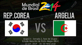 resultado final Corea vs Argelia
