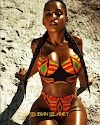 Most Beautiful Black Woman Wearing African Swimsuit