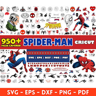 Spiderman mega big bundle svg png clipart vector Cut Files for Cricut Silhouette