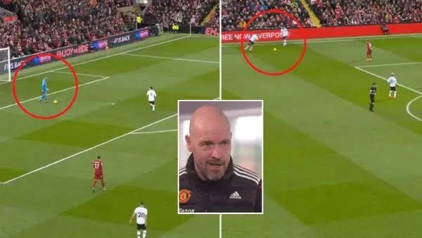 Fans slam Man United's time-wasting against Liverpool, they bring up Erik ten Hag's quotes about Newcastle