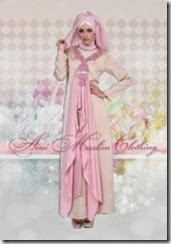 gaun pesta muslimah simple