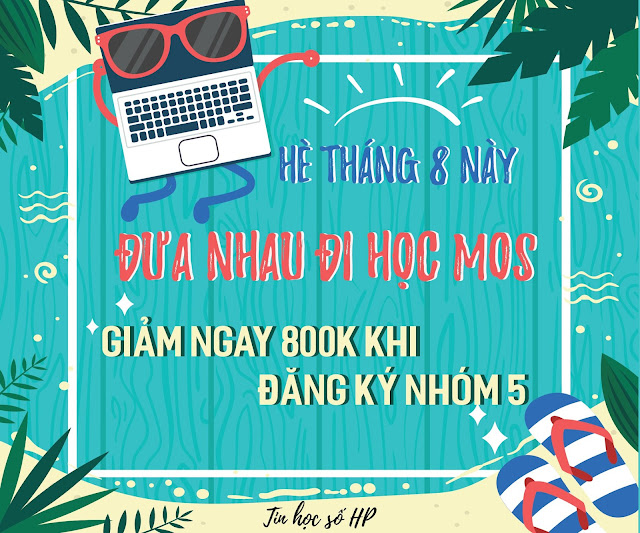 Học MOS tại Hải Phòng tháng 08