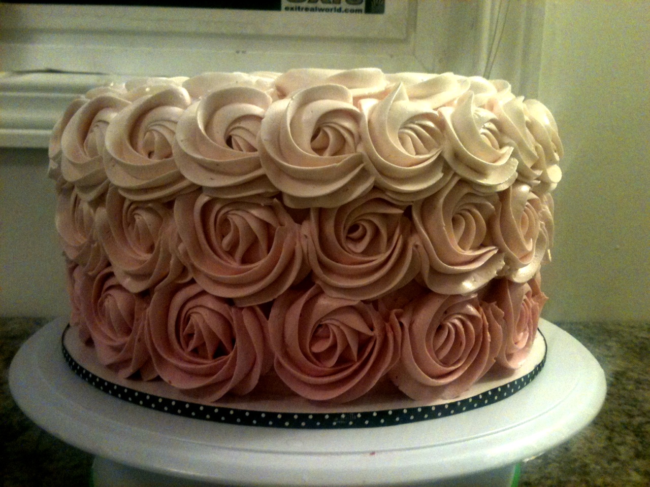 Sweet Treats by Jen Buttercream  Rose  Cake 