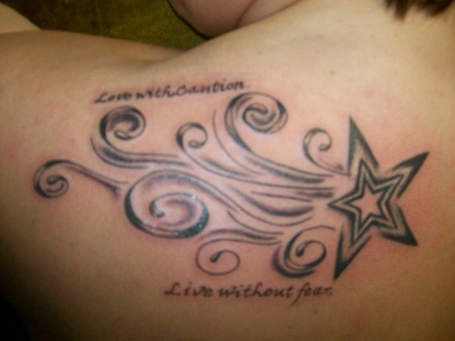 Moon and Star Tattoosbanner meaning nautical star tatoos