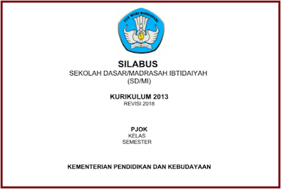 Silabus PJOK SD/MI Kurikulum 2013 Revisi 2018