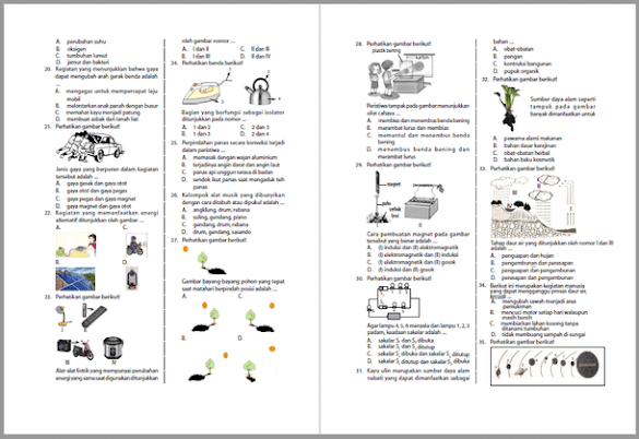 Soal Usbn Ipa Sd 2018 Pdf