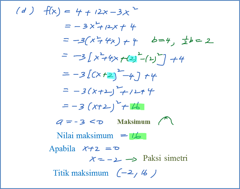 3.2.3 Cari Titik Maksimum atau Titik Minimum suatu Fungsi 