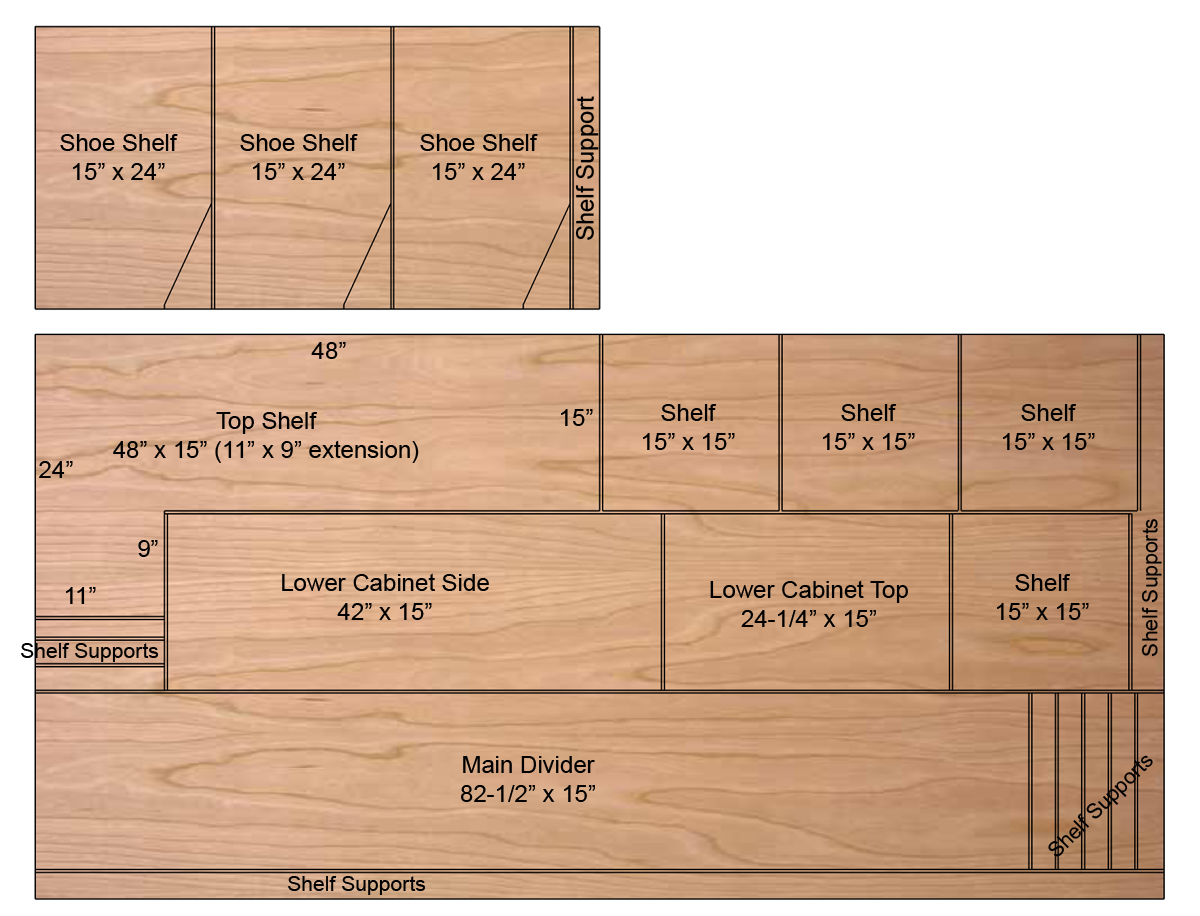 plywood shelf plans