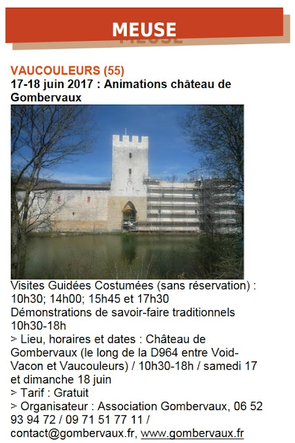 JOURNEES DU PATRIMOINE DE PAYS ET DES MOULINS (17 et 18 juin 2017)