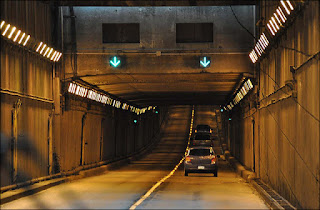 Inside George Massey Tunnel