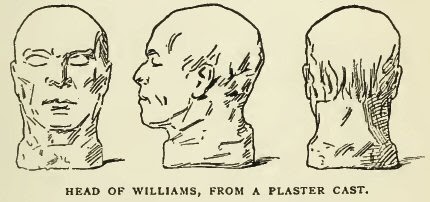 Head of Williams from a Plaster Cast - The Bushrangers - Part Twenty-One - The Last of the Port Arthur Convicts