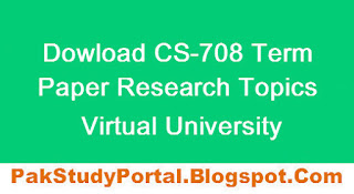 CS708 Software Requirement Engineering Research Topics