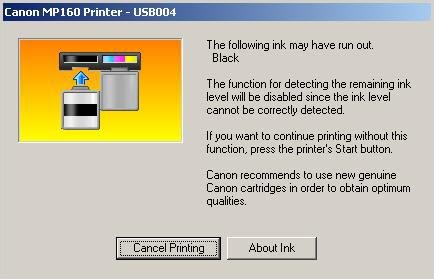 Printer Canon IP dan MP Blinking Setelah di Refill