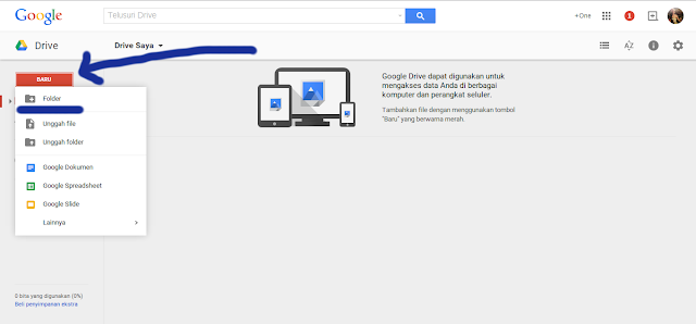 Cara menyimpan dokumen secara online di internet menggunakan Google Drive
