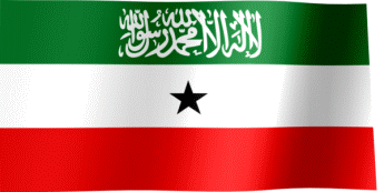 The waving flag of Somaliland (Animated GIF)