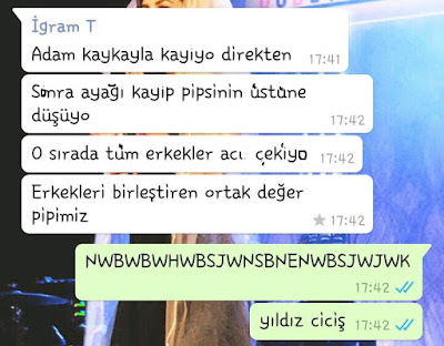 komik screenshotlar ve whatsapp diyalogları