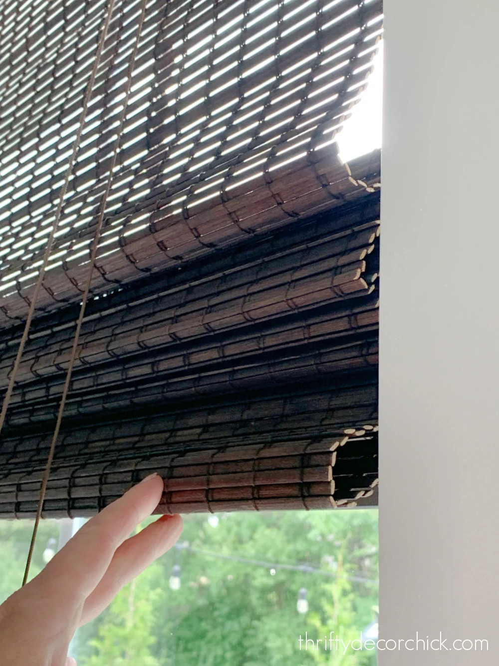 easy fix loose bamboo shades