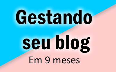 Imagem um: Gestando seu blog, mês 9 - final