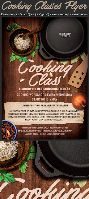  Cooking Lessons Flyer template