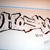 DRAW SKETCH GRAFFITI ALPHABET DESIGN ON PAPER - BLACK BOOK