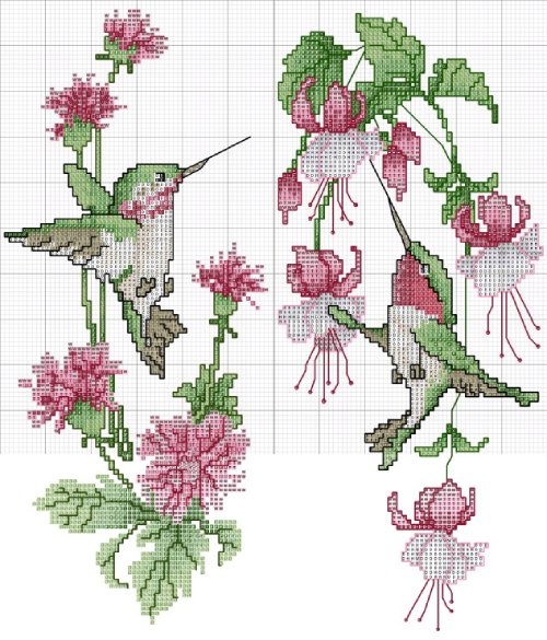 Summer Beauties - Free Cross Stitch Pattern