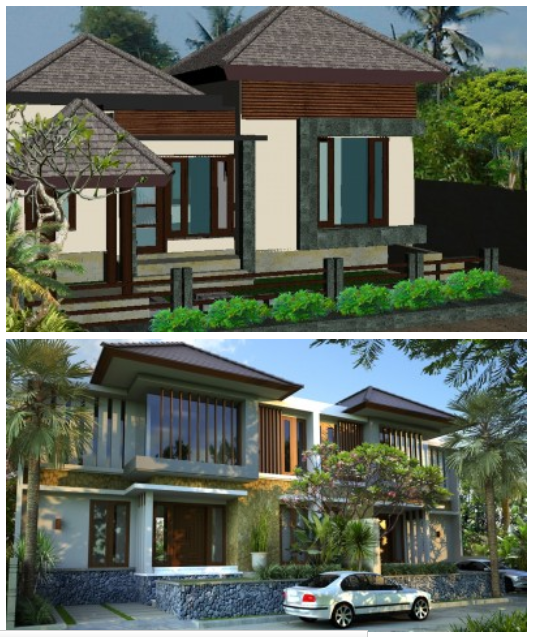 Desain Rumah Minimalis Gaya Amerika  Eropa Bali Jepang 