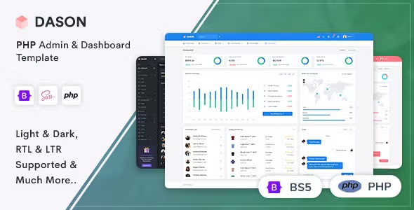 Best PHP Admin & Dashboard Template