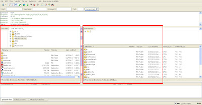 upload dengan filezilla