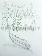 Jojo's Plan. This lettering and the feather is a design I did for Jojo.