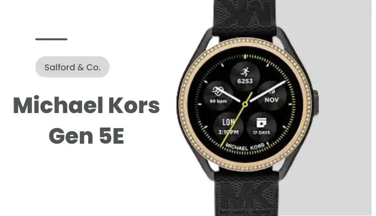 Image of Michael Kors Gen 5E Women's Smartwatch with a white and gray background