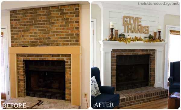 DIY Brick Fireplace Makeover Ideas