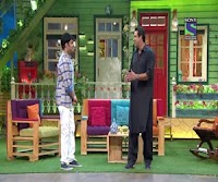 Waseem Akram with kapil sharma in Commedy show episode 1