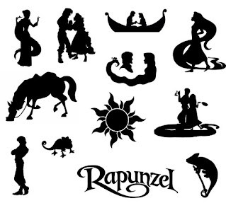 Rapunzel svg,cut files,silhouette clipart,vinyl files,vector digital,svg file,svg cut file,clipart svg,graphics clipart