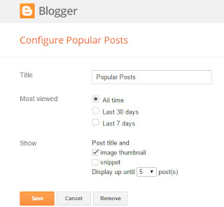 Widget Popular Posts yang Keren 