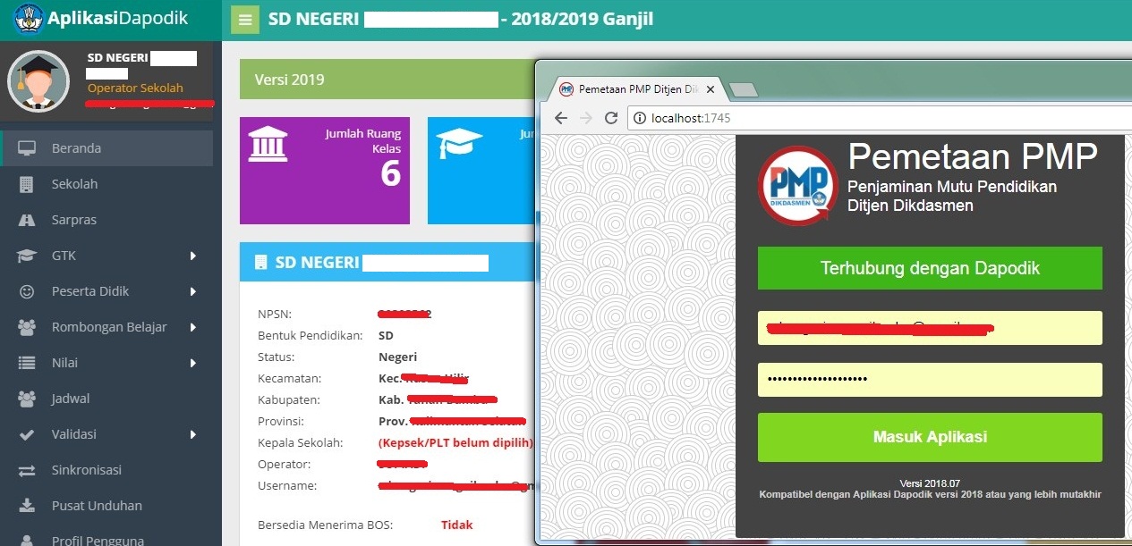 Rilisnya Dapodik 2018dan PMP 2018.07 Belum Dikerjakan