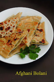 Afghani Bolani, Stuffed Potato Flatbread