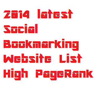 Top Bookmarking Site List Jan 2014