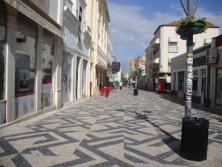 ﻿Portuguese Sidewalk street  photo - Figueira da Foz  - Portugal