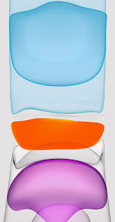 خلفيات ايفون 11 اصلية زرقاء وبرتقالية وبنفسجية بجودة HD