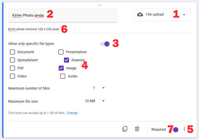 file upload google form