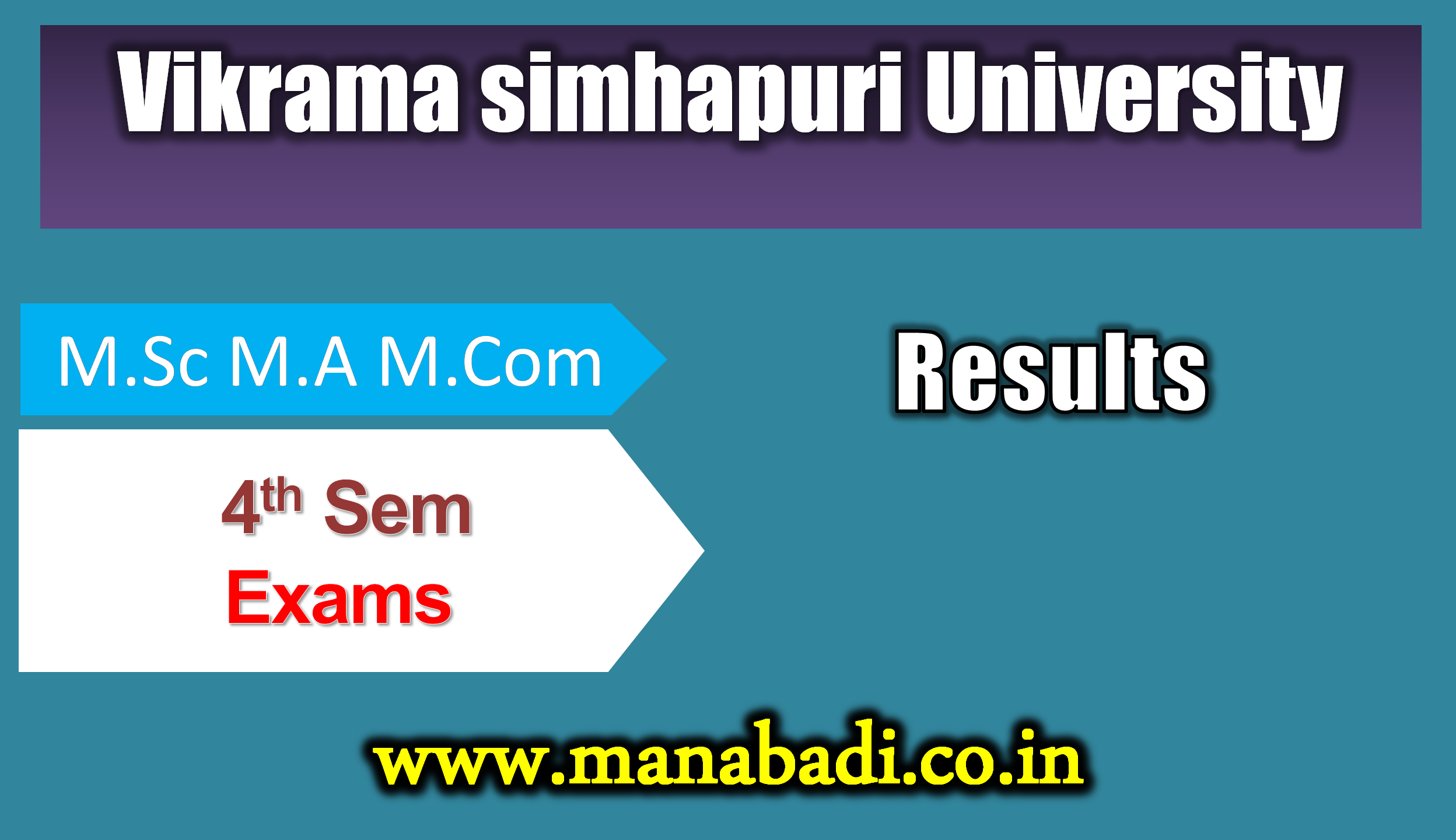 Vikrama Simhapuri University M.Sc Sta ,M.A Poli Scie, M.A Public Admi, M.Sc Bot and M.Com Fin and Manage 4th Sem Exam August, 2023,Results