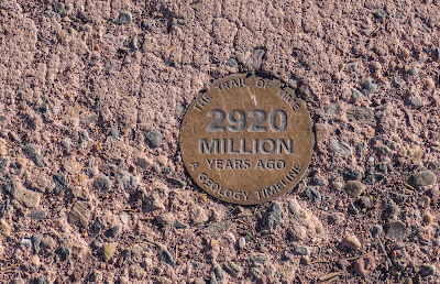 Photo of Trail of Time Marker at Grand Canyon