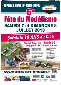 20180707 affiche fête du modélisme Hermanville 2