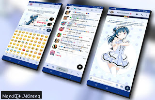 Girl Dark Blue Theme For YOWhatsApp & YX WhatsApp By Nanda
