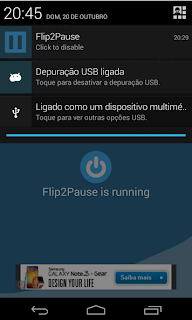 Nice way to pause your music if you want to talk by just flipping the phone, Flip2Pause for Android smart phones and devices