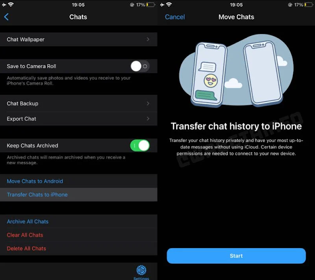 يسمح واتساب للمستخدمين بنقل الدردشات إلى iPhone آخر دون استخدام iCloud