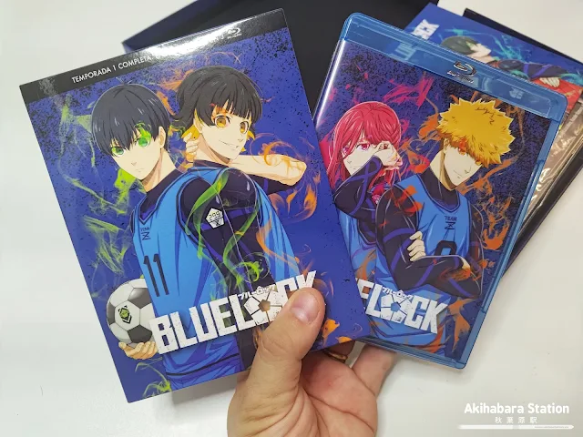 Caja y contenido de la edición coleccionista Blu-Ray de Blue Lock Temporada 1