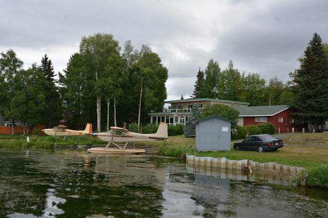 Lakefront Hotel Anchorage floating plane