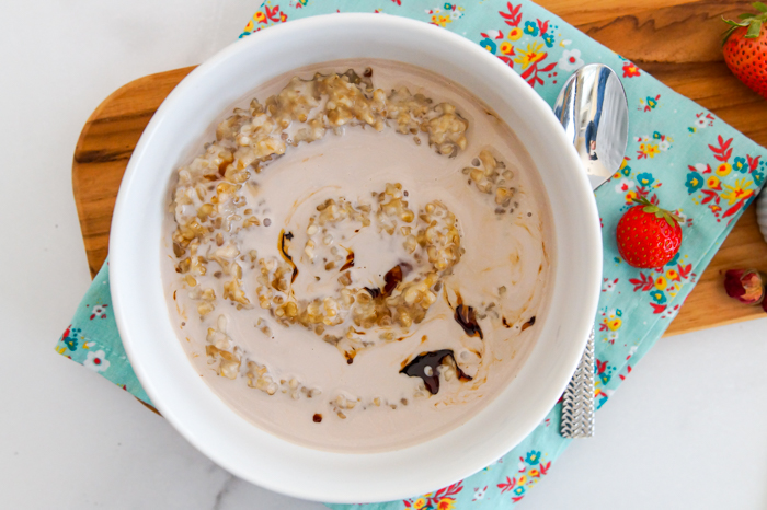    Can you have a breakfast that is both hearty and dainty Rose Petal Porridge