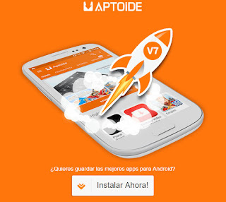 imagen de instalación de aptoide